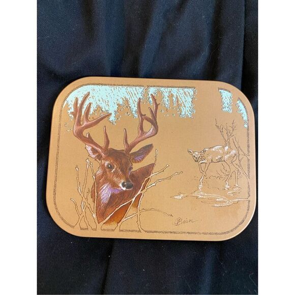 Set of 4 Vintage Avon Wildlife Coasters Tom O'Brien Felt Back - Picture 5 of 11